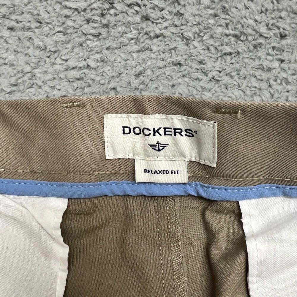 Dockers Dress Pants Mens 38x34 Signature Khaki Beige Relaxed Stretch NEW Casual - Picture 8 of 14